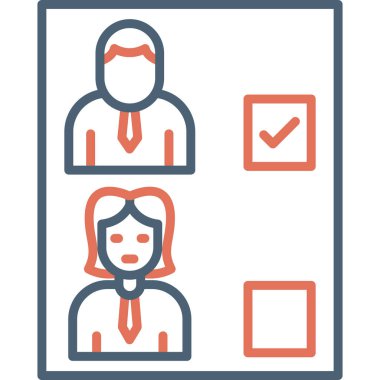 Basit simge seç, vektör illüstrasyonu