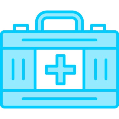 ilk yardım kiti vektör simgesi