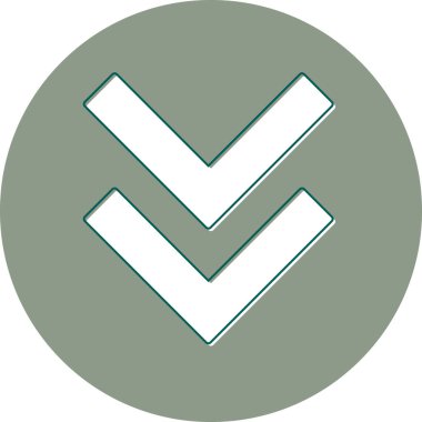 Tek bir sembol simgesinin vektör çizimi