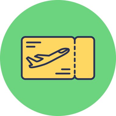 Biniş kartı tasarımı, vektör illüstrasyonu  