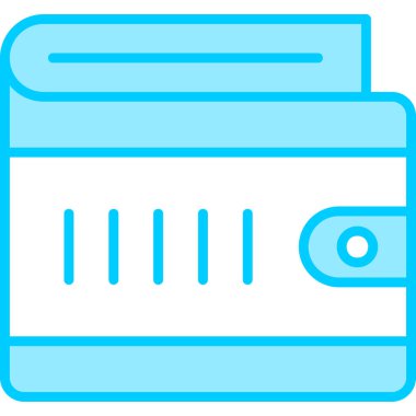 Cüzdan. Web simgesi basit illüstrasyon