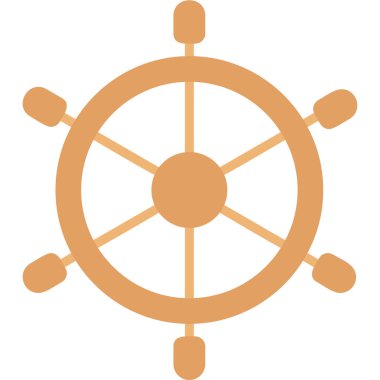 rudder, web icon simple illustration