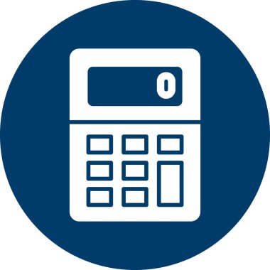 Web hesap makinesi simgesi. vektör illüstrasyonu