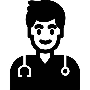 doctor, web icon simple illustration