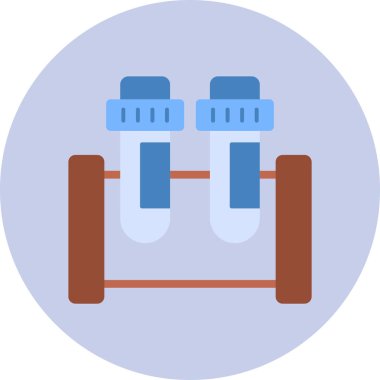 test tübü web simgesi basit tasarım
