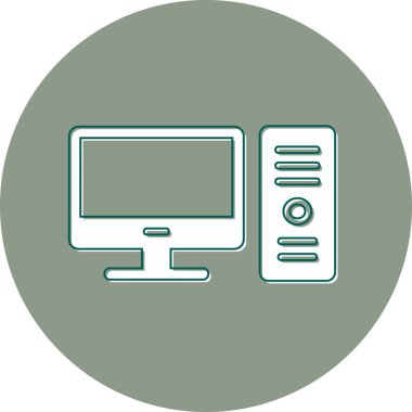 bilgisayar simgesi vektör illüstrasyonu