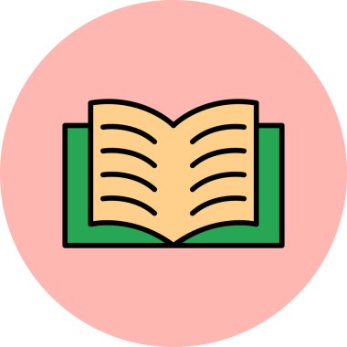 Open Book web icon, vector illustration
