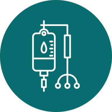 Kan Torbası modern simgesi, vektör illüstrasyonu