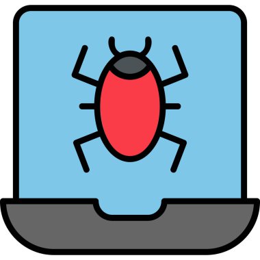 Etkilenmiş modern simge, vektör illüstrasyonu