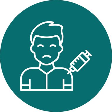 Bir insan simgesinin vektör illüstrasyonu