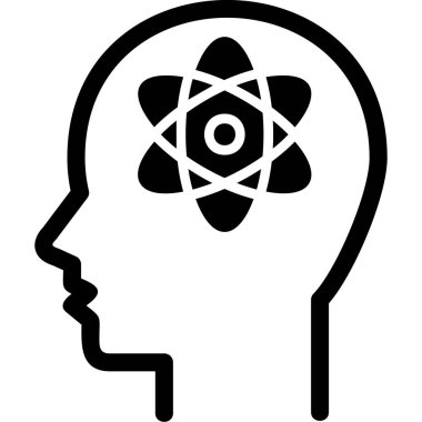 Felsefe modern simge, vektör illüstrasyonu