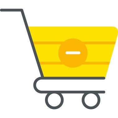 Kart simgesini, modern tasarım illüstrasyonunu sil