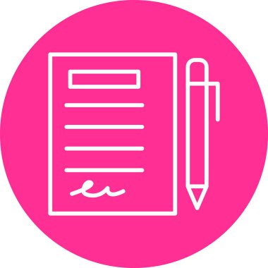 Planlayıcı web simgesi basit illüstrasyon