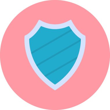 kalkan ikon vektör illüstrasyonu