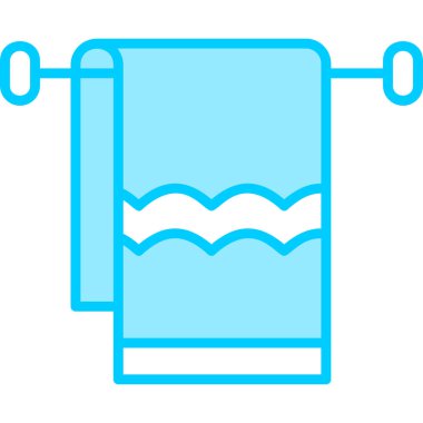 Havlu. Web simgesi basit illüstrasyon 