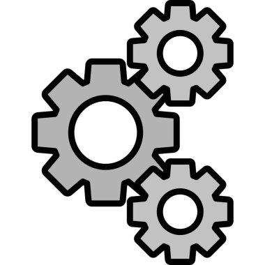 Vites ayarlıyorum. Web basit illüstrasyonu