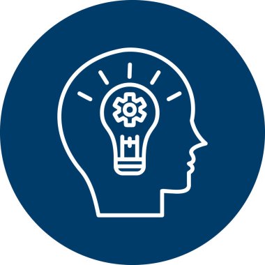 Fikir modern simgesi, vektör illüstrasyonu