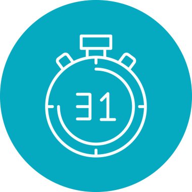 Kronometre Web simgesi basit tasarım