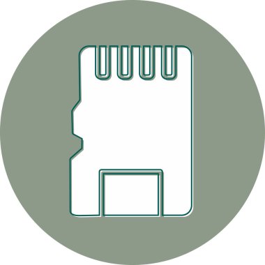 Modern Sd Kart simgesinin basit bir gösterimi