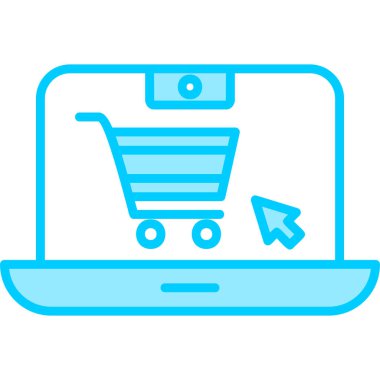 Online Shopping web icon, vector illustration