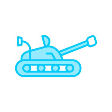 military tank icon, simple vector illustration 