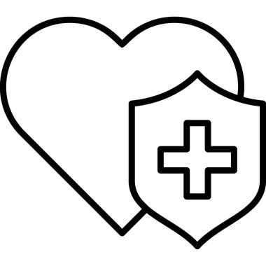 Sağlık hizmetleri web simgesi basit illüstrasyon