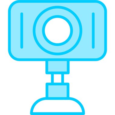 Web kamerası, basit Webcam simgesi tasarımı