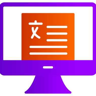 Dilbilim modern simgesi, vektör illüstrasyonu\\