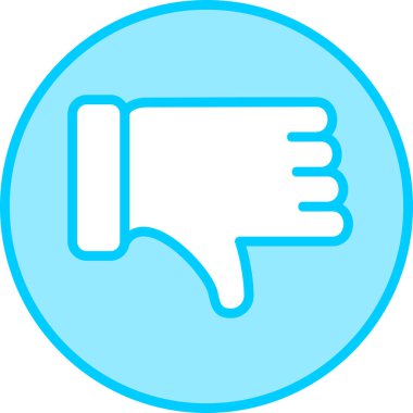 Hoşlanmamak. Web simgesi basit tasarım