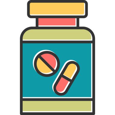 hap ikonu vektör illüstrasyonu