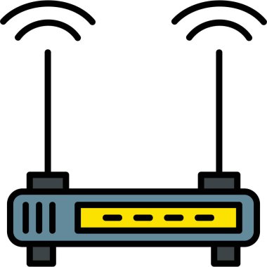 Router modern vector icon illustration