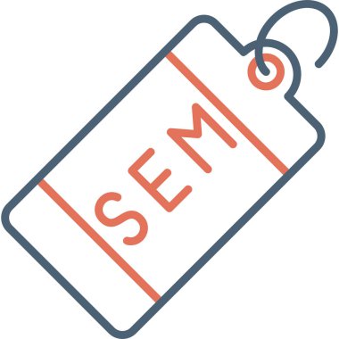 Etiket web simgesi basit illüstrasyon