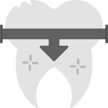 Diş Modern simgesi, vektör illüstrasyonu