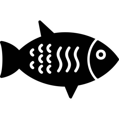 Balık. Web simgesi basit illüstrasyon