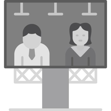 Seçim web simgesi basit illüstrasyon