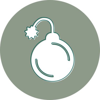 Bomba simgesinin vektör illüstrasyonu