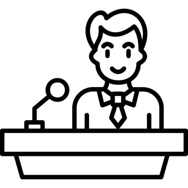 Nutuk. Web simgesi basit illüstrasyon