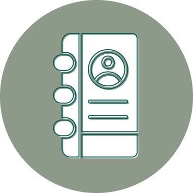 simple icon for web page, Contact Address Book, Address 