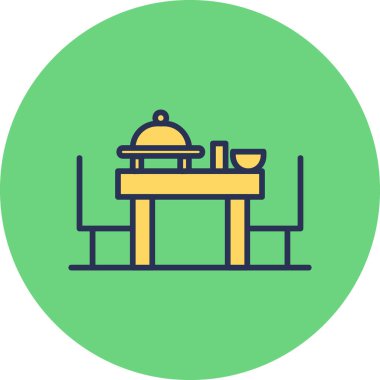 Modern simge, vektör illüstrasyonunu kutla