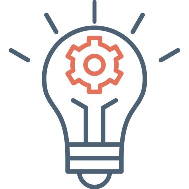 Bir fikrim var. Web simgesi basit illüstrasyon