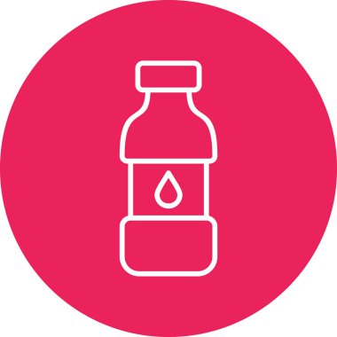 Su şişesi, içecek grafik illüstrasyon  