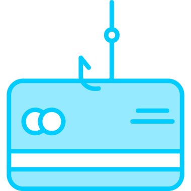 Phishing modern simgesi, vektör illüstrasyonu 