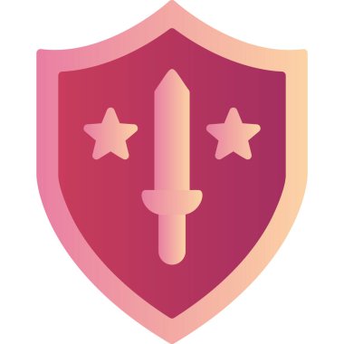 kalkan ikon vektör illüstrasyonu