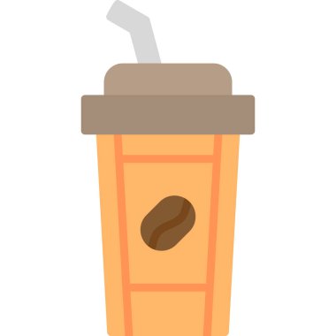 Kahve fincanı simgesi, modern tasarım illüstrasyonu