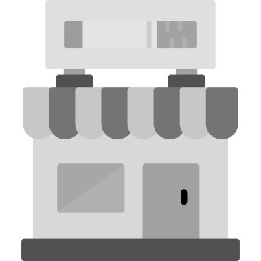 mağaza web simgesi basit illüstrasyon