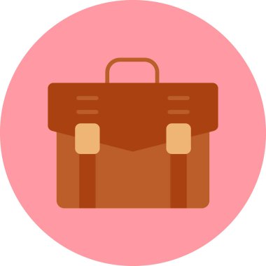 Çanta. Web simgesi basit illüstrasyon