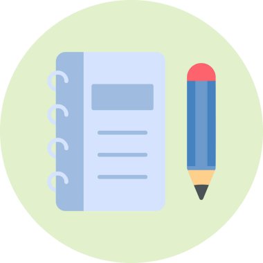 Kalem. Web simgesi basit illüstrasyon