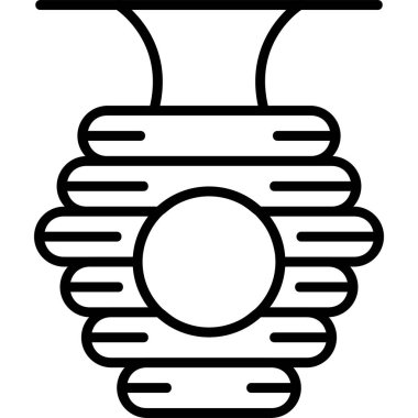 Arı kovanı simgesinin vektör illüstrasyonu