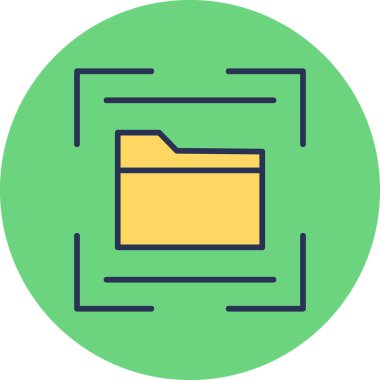 folder icon, web simple illustration