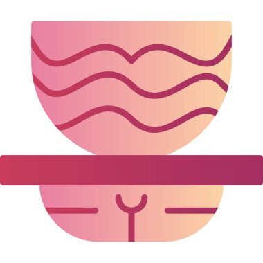 Bolludagur web simgesi basit illüstrasyon